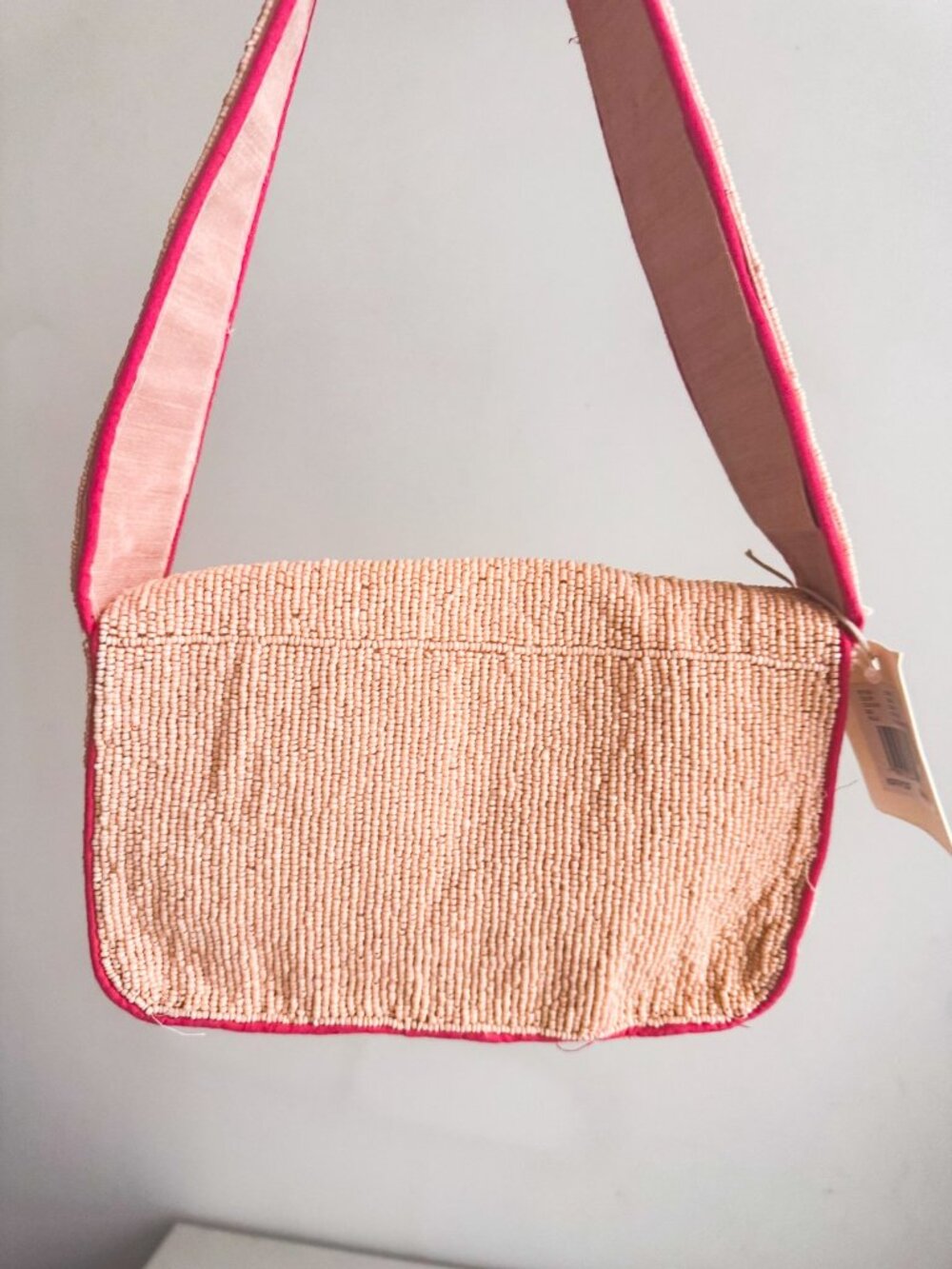 Sol and Mer Nude Pink Sardines Beaded Bag - Picture 5 of 8